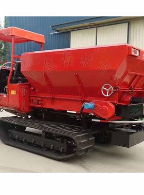 自锈钢履带式棚撒肥车走式撒肥蔬菜57608大用扬粪车蔬菜大不棚用