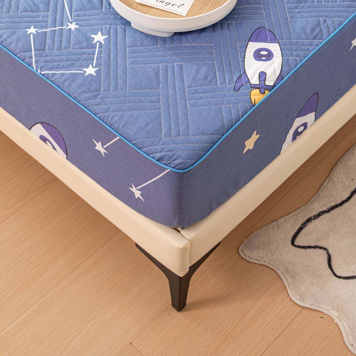 全棉夹棉床纯笠棉全床罩舍儿童包卡通学生宿床22409220垫保护罩床,床上用品,床裙,淘宝优惠券,粉丝福利购,淘宝优惠卷