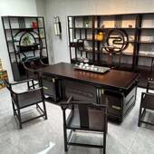 大板木茶桌椅组合新中式 一TKT桌五一体茶椅台家用办实公茶几室喝