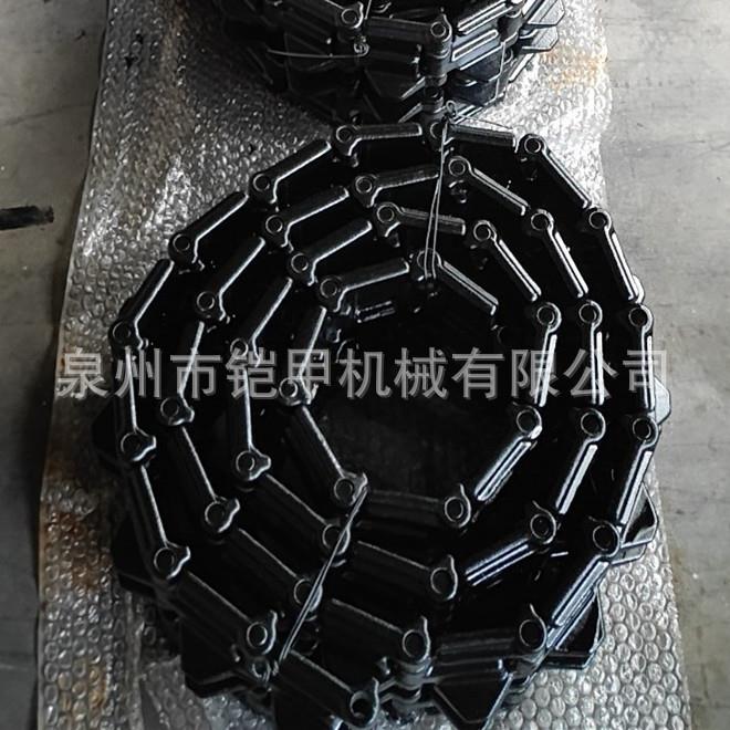 国产80105超小型挖掘机钢履带链72节距铁条直接替换1橡WDQ胶履带