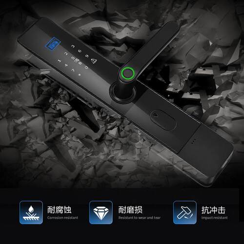 智通能锁厂家防盗门密码锁公自寓通锁智GBB纹能门锁电子半动指锁