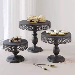 欧式铁艺蛋糕架套装婚庆甜HML品摆件具点心台架酒会糕舞会道冷餐