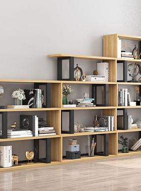 JVY书架创意客墙面厅隔断收纳展示架子置展架示现代简约摆件物架