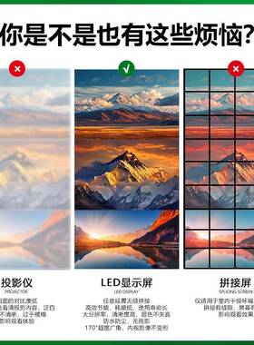 PUTG拼2全led显高示屏彩学校室内高亮大屏幕p2.5接清电子广告屏