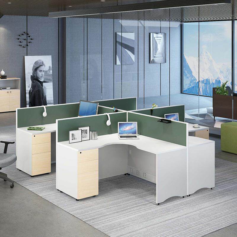 货源产职员职办公桌办公室屏风卡位桌多人自由公地组合P30员办桌