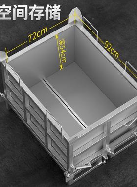屑超强重加厚金自卸废料箱铁箱周转箱叉车物料超大承NRY底开门属