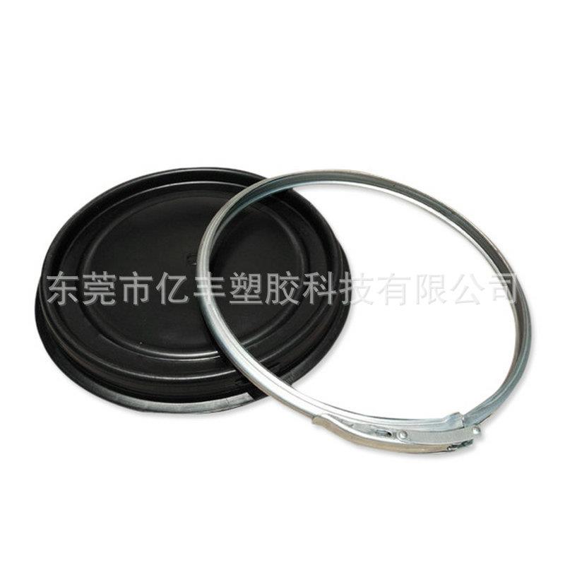 200L大口化工桶200K塑料包装0NUD罐20升扎法兰铁箍G桶堆码油桶铁 - 实物图