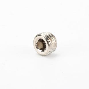 483堵头气头动元 角件内六堵头螺纹气动接头堵1