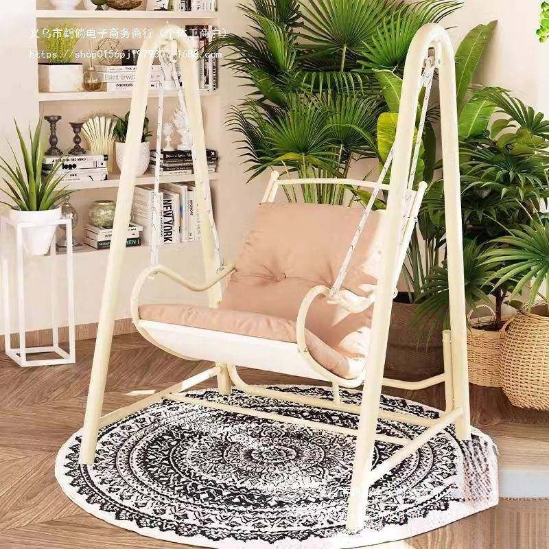 阳台户外秋千家用吊椅室内室外单人吊篮摇篮双人吊床庭院悬挂式