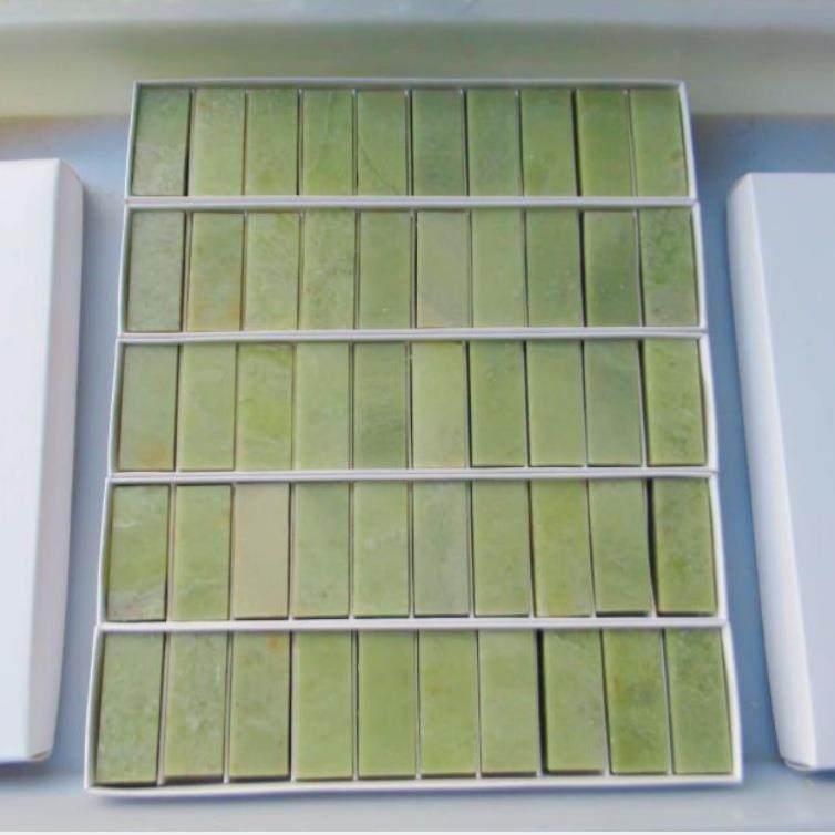 青田石青冻石10方纸盒装方章2*2*5CM寿山石篆刻石料印章印石章料