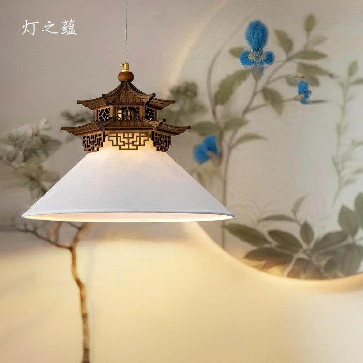 宋式392美中学古风书房吊灯玄术关过卧室茶室入户复道古新中式艺,家装灯饰光源,智能吊灯,淘宝优惠券,粉丝福利购,淘宝优惠卷