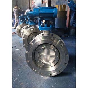 锈钢三偏涡轮法心兰蝶VQY不阀D343W 16P多层次手动硬密封蝶阀