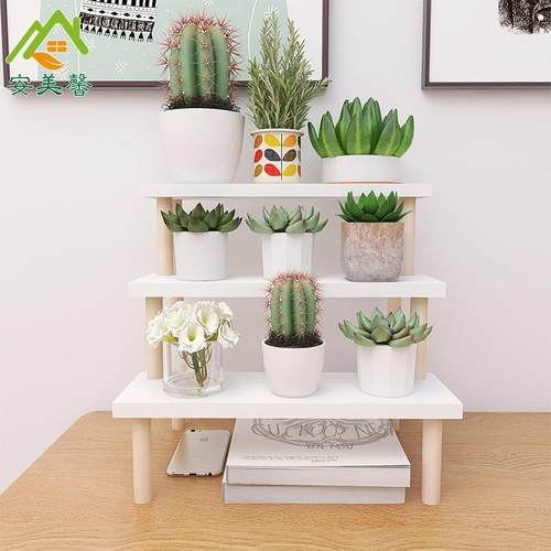 K8多花架肉小型阶梯式阶梯式花架子室置内物摆放植架桌面多层物架