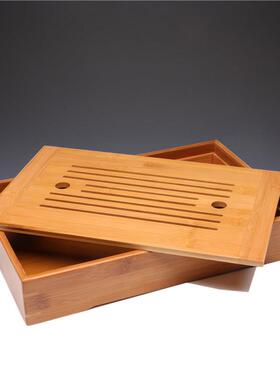 具套装茶竹商务礼品供应制茶盘小水66586茶盛台竹宜兴茶具配件