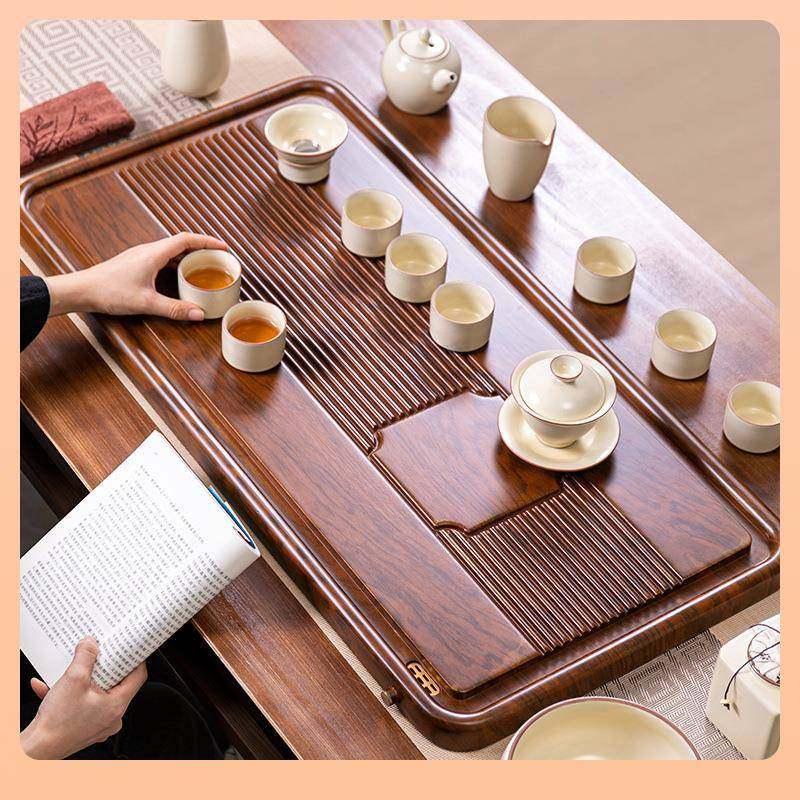 ?实木茶盘家用整块长装方形简约功夫套茶具客中式F77HT9TM2025新