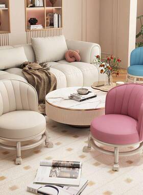 万向矮轮小QOF凳子家板凳椅子沙发滑轮凳儿凳童大人用小型网红圆