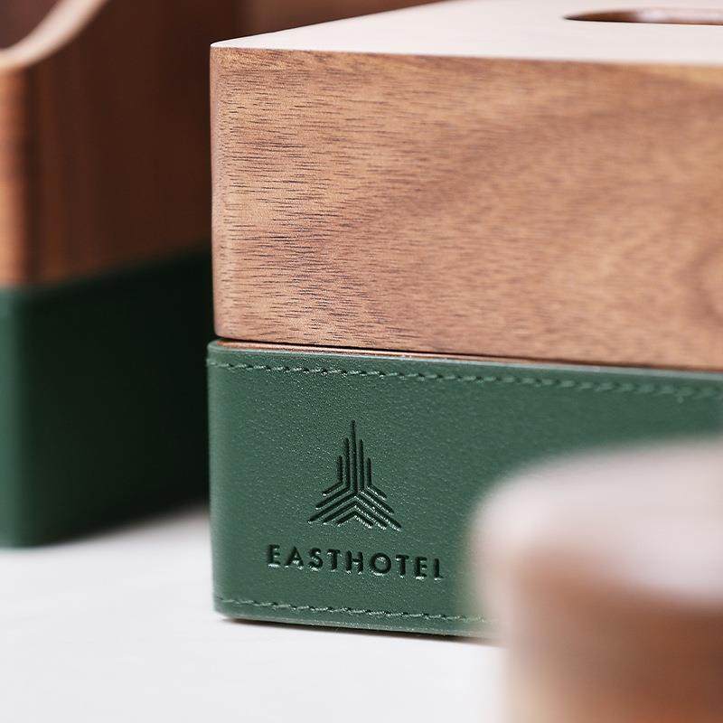 实木纸盒酒店4S店纸巾抽盒01客厅轻纳奢务收盒遥控商器盒