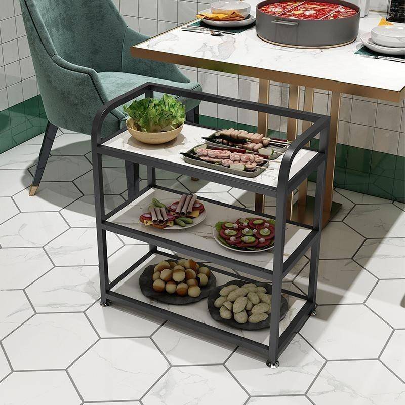 38By3dMm火锅店菜架铁艺烤商用餐饮店上放菜架备餐柜功肉店菜架多