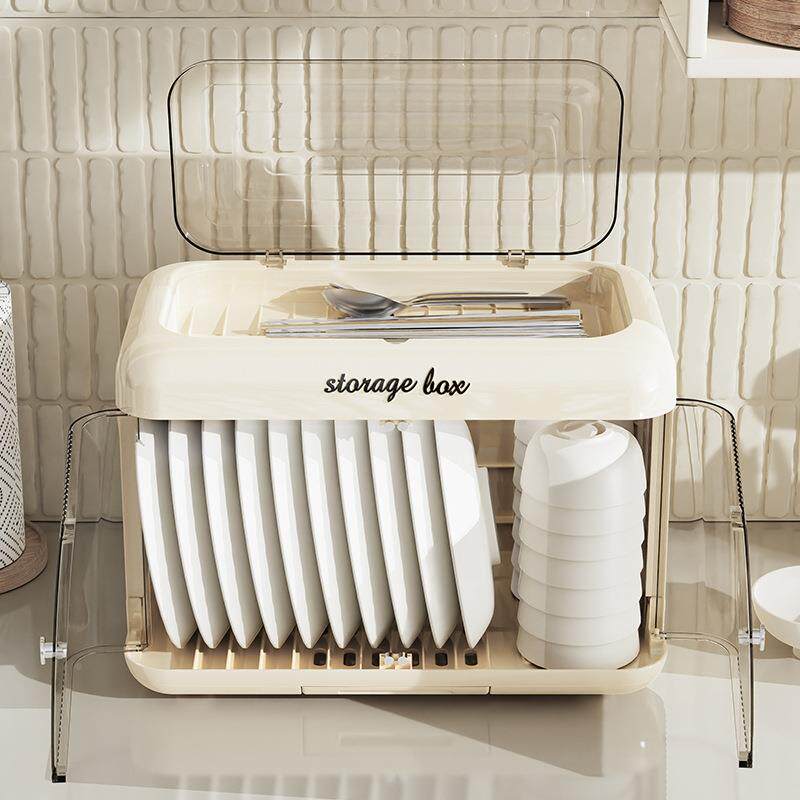 厨房碗碟碗盘收架筷NUK盘子沥水纳碗具架装碗收纳箱放碗餐盒带盖