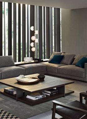 北茶几代简约欧正方形茶XMV几厅家具茶几小户型客大理石现组合茶