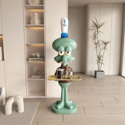 业托盘摆开件电视X8TkJt4k柜落地摆件装旁饰哥乔迁搬家章鱼沙发树