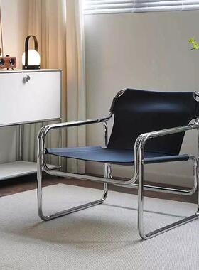 中古椅风马皮休待闲椅可鞍躺靠背椅客厅阳台单人沙ZWN发酒店民宿