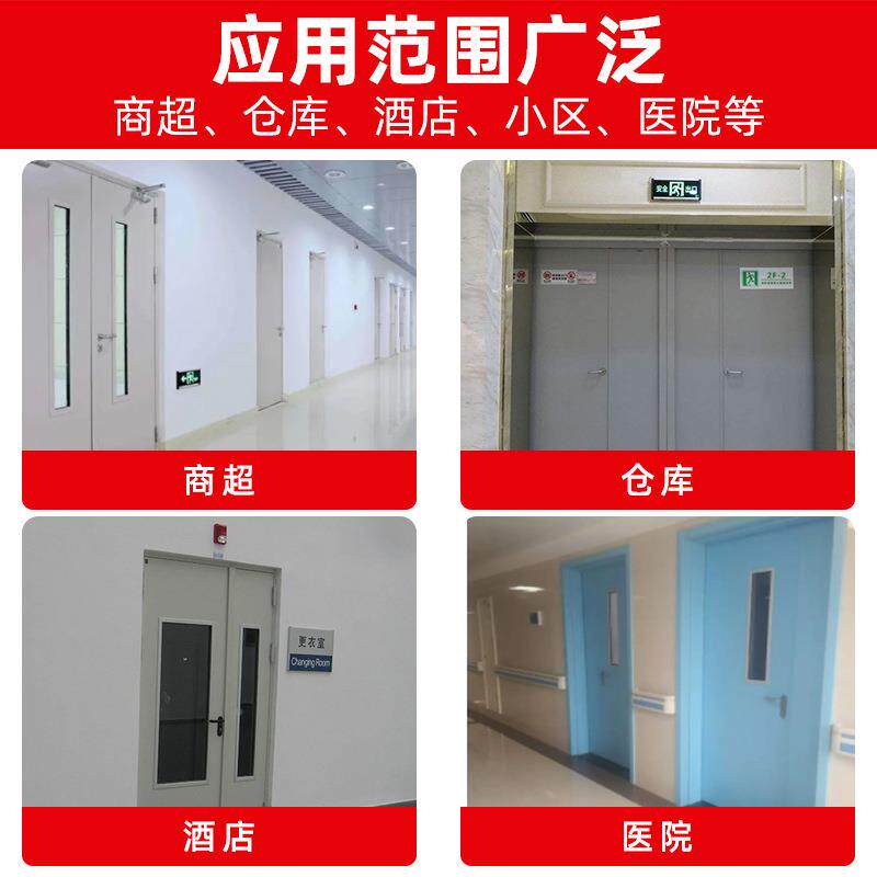 钢制防火门甲级锈门钢安全逃生商场不通道消防门钢双开001制防火