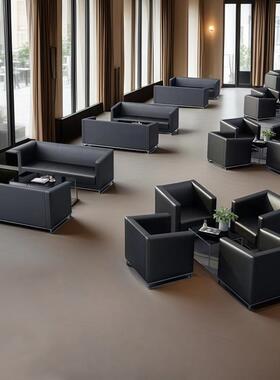 待办沙发简约现代公黑色接沙发ML-3904S店会议室几会客商务单人位