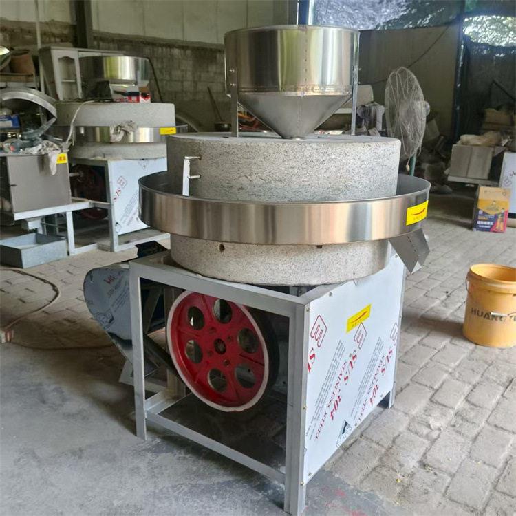 商用多功能电动石磨机小麦糊子绿豆磨浆机荞麦面青稞粗粮面石碾机