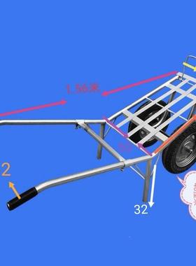 带刹车农用推双独手轮鸡车建公筑工地果园田山地窄路巷GXV手推拉