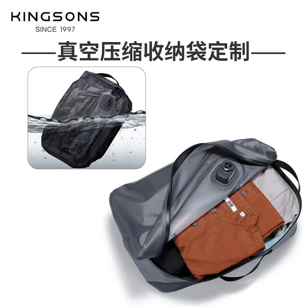出差旅气行防水收纳袋可抽真空缩袋密衣物尼龙旅1216压游抽气装式