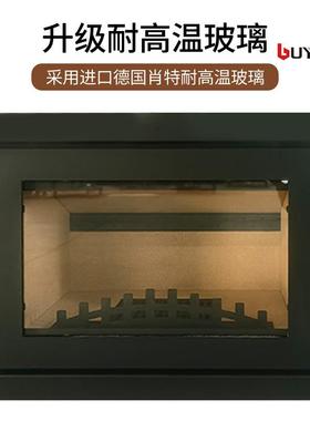 复古欧式真火壁炉柴火炉烧木家柴烤火炉用火用民宿燃木商取BUZ暖