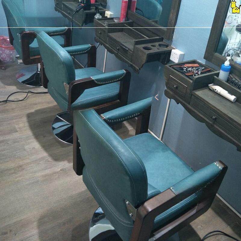 店理发椅xdnEnTJG子复古美发店椅子发理廊椅剪发发椅美发椅升降椅