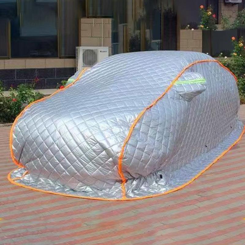 汽车车衣全罩防655冰雹防晒防雨雪棉款拖车被罩地罩车外衣冬季加