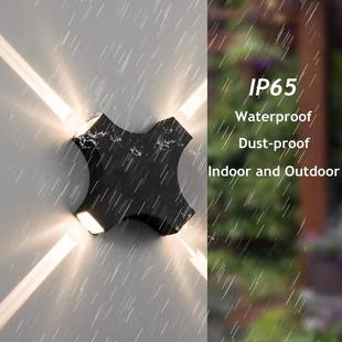 LED字光上墙下照壁简约现代户外防水别墅庭院过灯道洗ZC127墙十灯