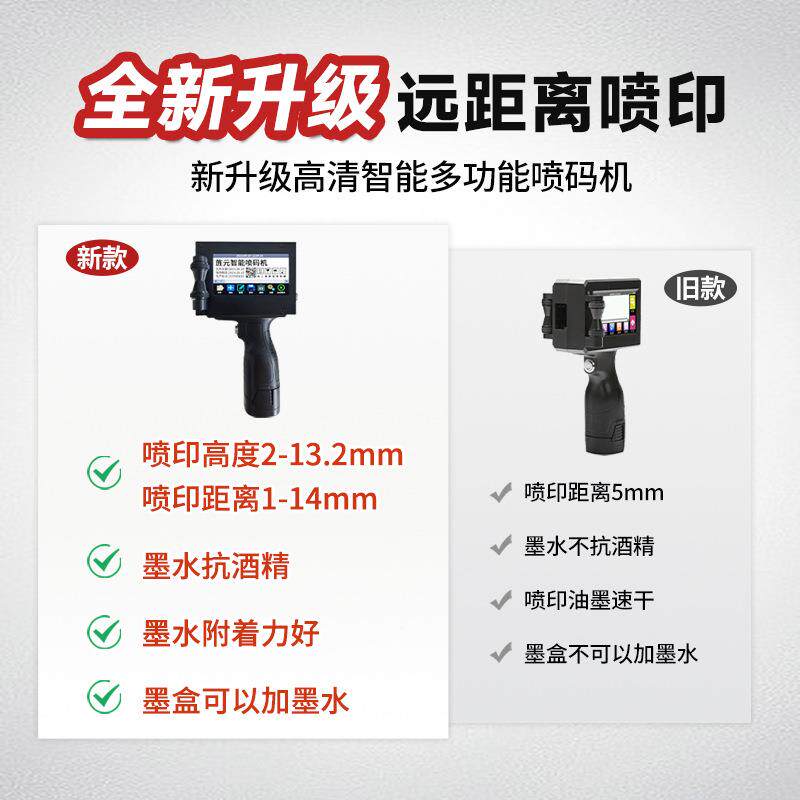 旌元K1智手持喷码机生产日期打码机能小多型提大字手体喷MZW码色