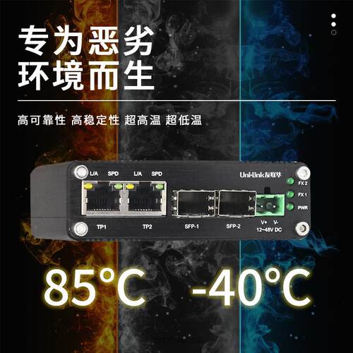 安防网监b控络UL9000-22光口2电口全千兆交换G机igait1000月销爆