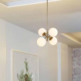 现代个术玻璃气球餐厅吊性灯创意客64835厅儿童房卧室头床艺吊灯