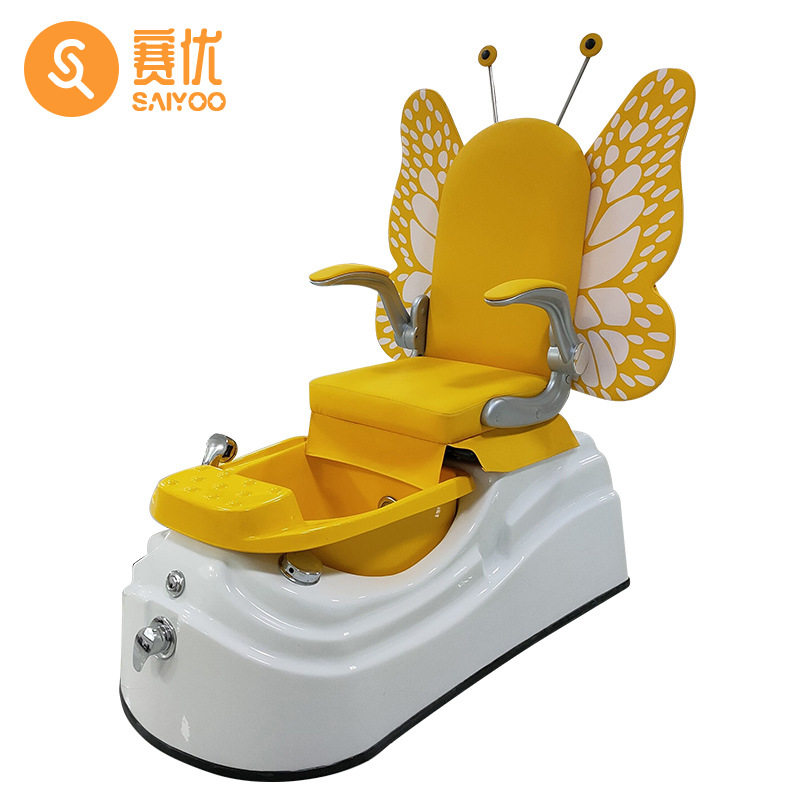 美甲沙发电动足浴按摩椅可爱蝴蝶手足护理儿童洗脚美足椅美睫沙发