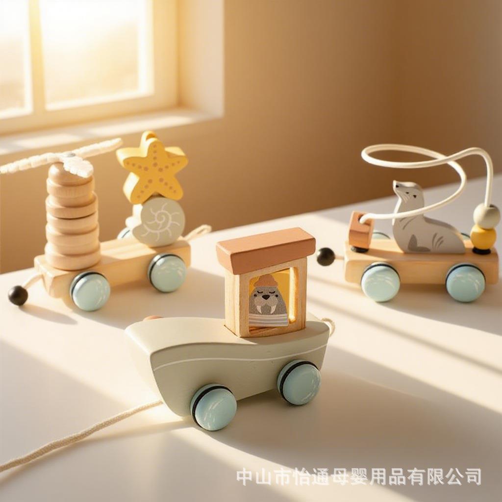 童绳小推20250726车叠乐玩具益智动物积木火车早儿教形状配对套叠