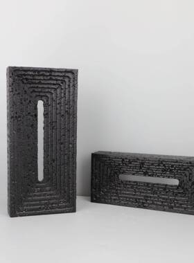 代简白色树脂现摆件样板间家办公室书房约客厅玄关居NQN桌面软装