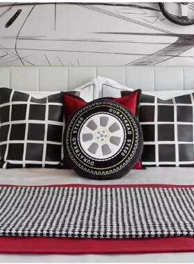 样ZKD板房卡床用品儿童房通汽题车主轮胎抱枕男孩房床品10上件套