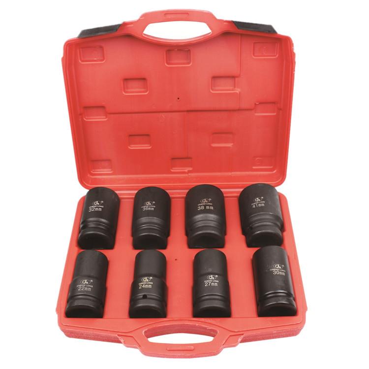 AZV骋龙34寸铬钼钢内六角气动套筒风炮/套筒扳手套组合工具装8件