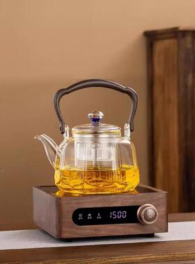 壶高硼硅高温透炉明烟灰茶煮茶耐热玻璃烧水茶壶45211家用大容量