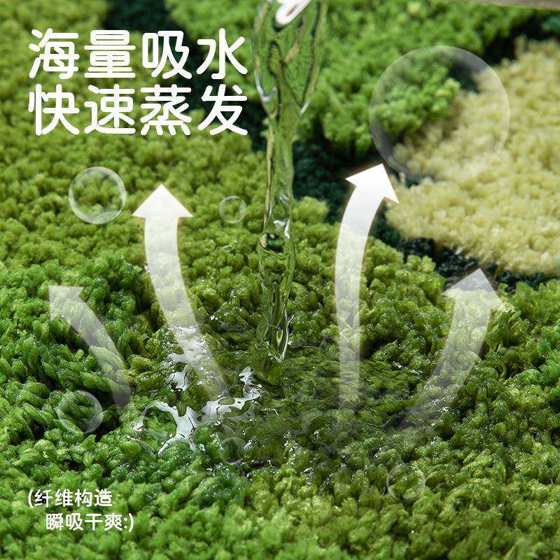 小绿草地植防清新绿地植地毯全铺床边草地绒毯客厅卧室地毯加厚滑