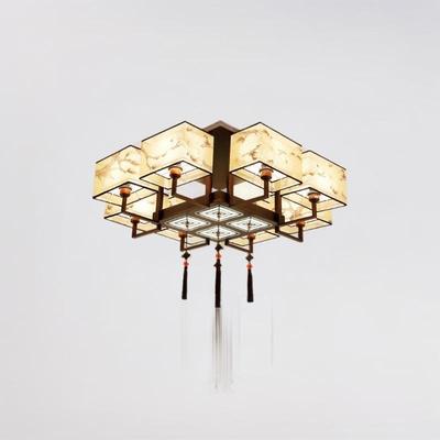 新4850中式吸顶室灯客厅灯套餐复古中国风代简约三两厅餐室厅现卧