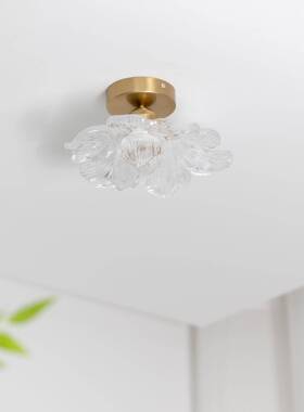 式衣花WMP瓣过道灯走廊法现简约阳台灯楼梯帽间入户玄代关装饰灯