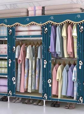 简易衣柜组层房装布衣柜租用家用卧室2025款耐39897用衣服分收纳