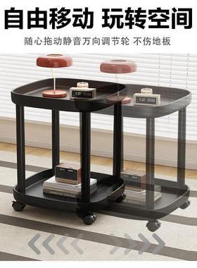 移动用柜沙发边床几边柜小桌子客厅推车置物架床家头迷你F976SHST