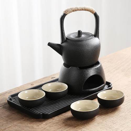 围炉煮茶壶柴烧提梁壶整套茶中式炭炉温外茶壶户营泡煮露茶YX4327